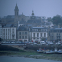 Bretagne, Audierne, Hafen bei Ebbe, September 1990 © Wolfgang Herath